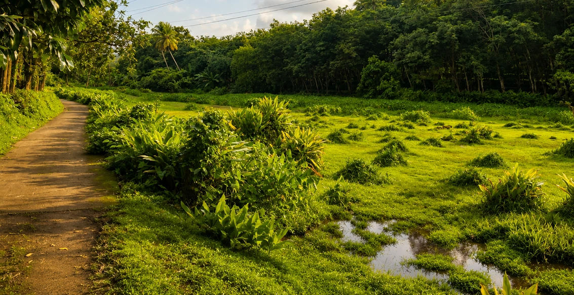 2.5 Acre Wetland in Kottoor, Kaviyoor